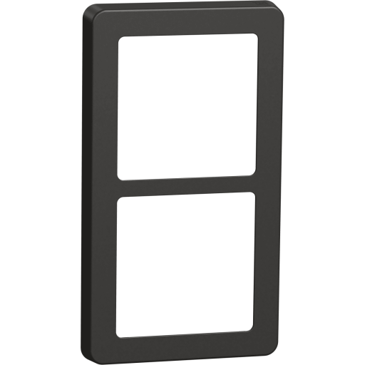 LK Fuga Base 63 ramme, 2x1 modul, koksgrå