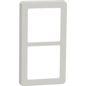 LK Fuga Base 63 ramme, 2x1 modul, lysegrå