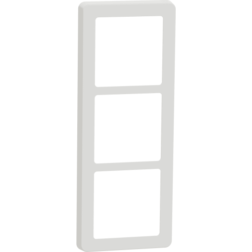 LK Fuga Base 63 ramme, 3 modul, hvid