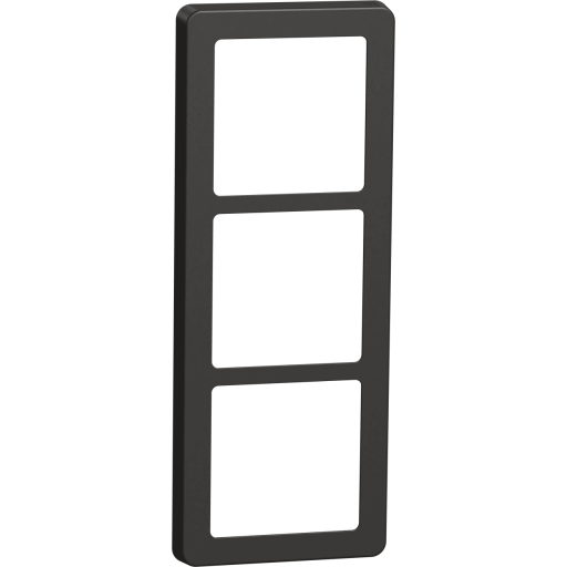 LK Fuga Base 63 ramme, 3 modul, koksgrå