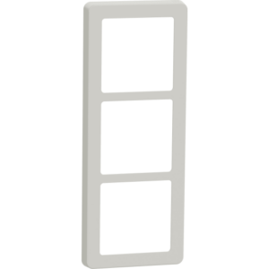 LK Fuga Base 63 ramme, 3 modul, lysegrå