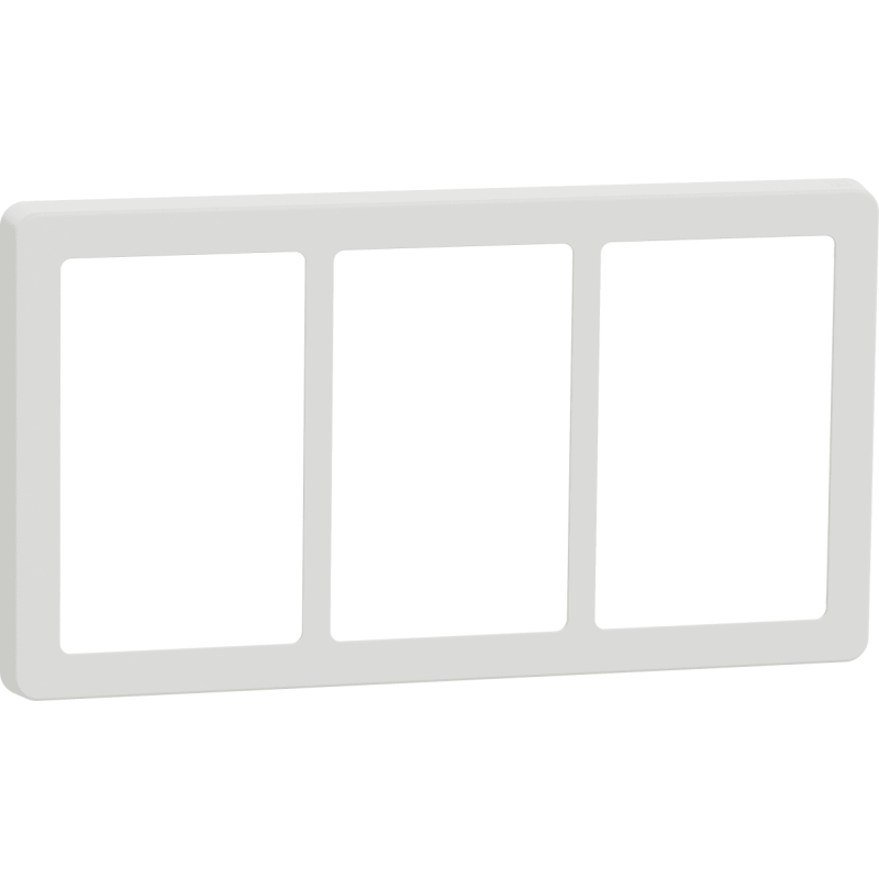 LK Fuga Base 63 ramme, 3x1,5 modul, hvid