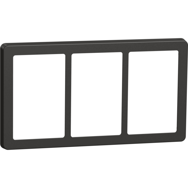 LK Fuga Base 63 ramme, 3x1,5 modul, koksgrå