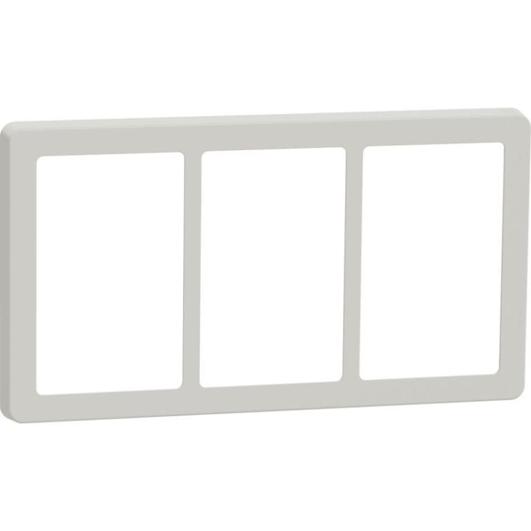 LK Fuga Base 63 ramme, 3x1,5 modul, lysegrå