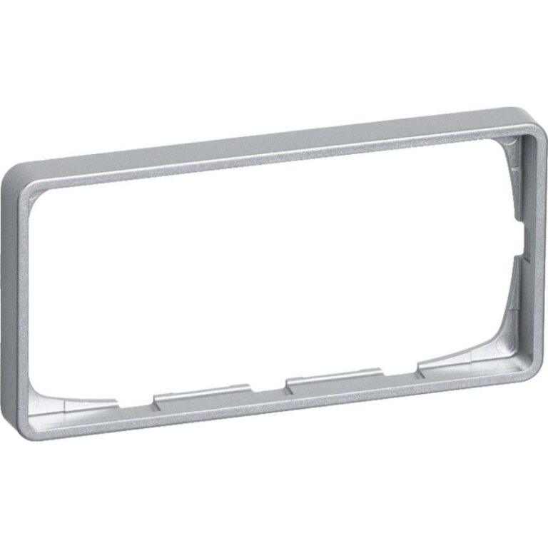LK Fuga Baseline 50 ramme, 1x2 modul, vandret, metallic