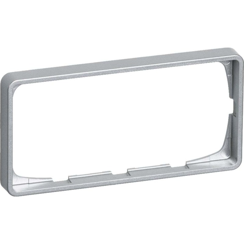 LK Fuga Baseline 50 ramme, 1x2 modul, vandret, metallic