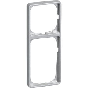 LK Fuga Baseline 50 ramme, 2,5 modul, metallic