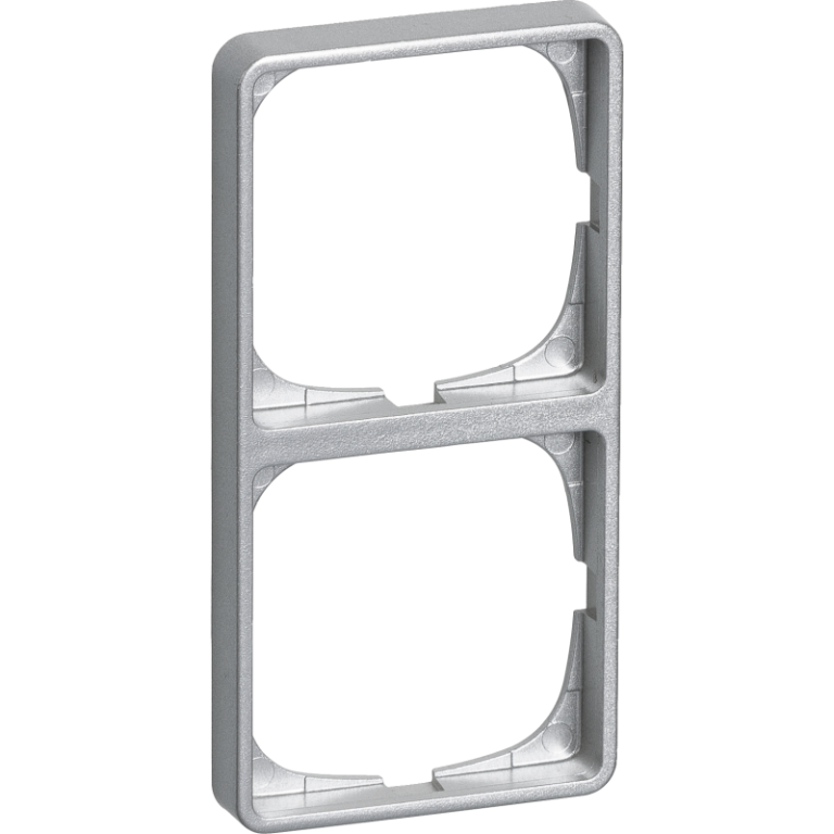 LK Fuga Baseline 50 ramme, 2x1 modul, metallic