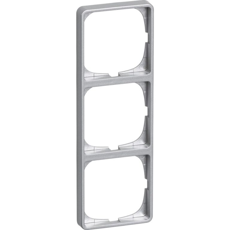 LK Fuga Baseline 50 ramme, 3 modul, metallic