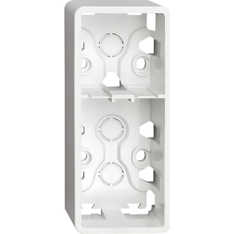 LK Fuga Baseline 50 underlag, 2,5 modul, hvid