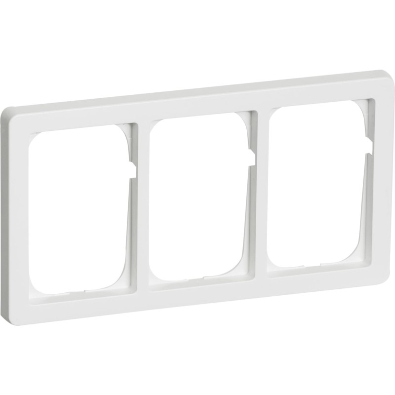 LK Fuga Baseline 63 ramme, 3x1,5 modul, vandret, hvid