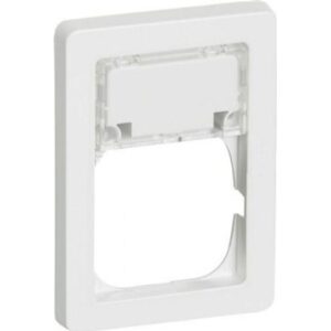 LK Fuga Baseline 63 ramme med tekstmodul, 1,5 modul, hvid