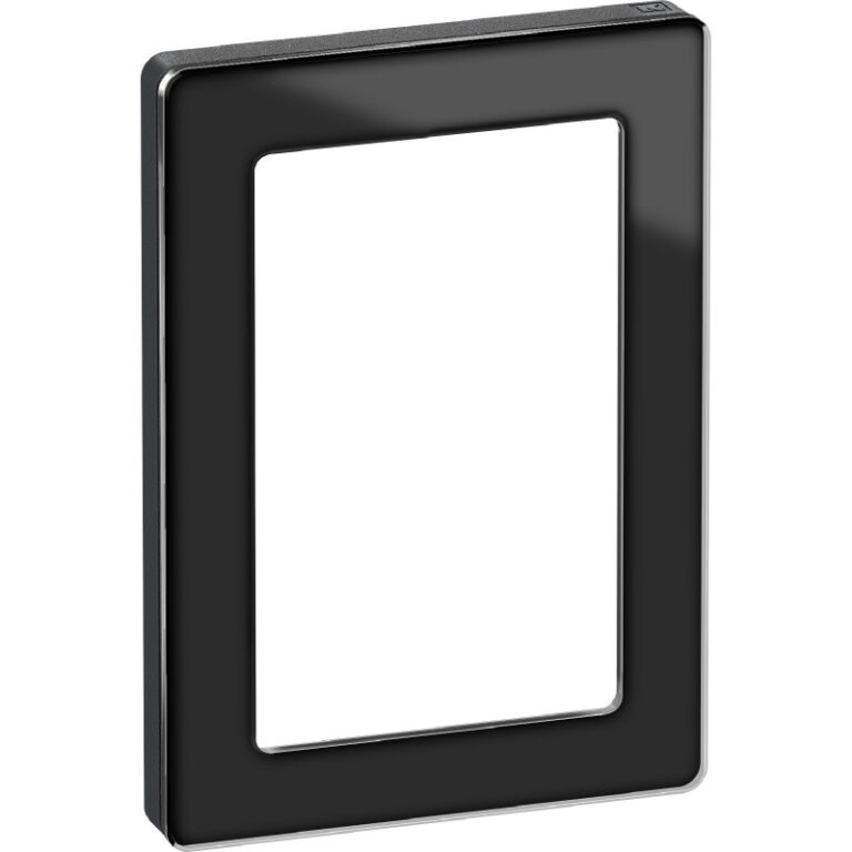 LK Fuga Pure 66 designramme, 1,5 modul, sort