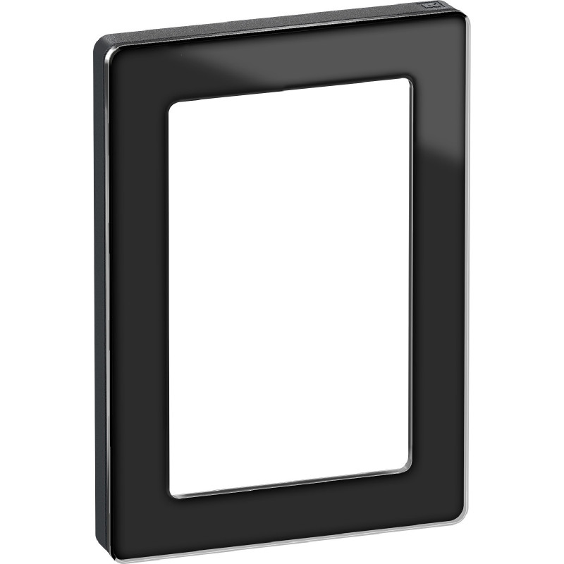 LK Fuga Pure 66 designramme, 1,5 modul, sort