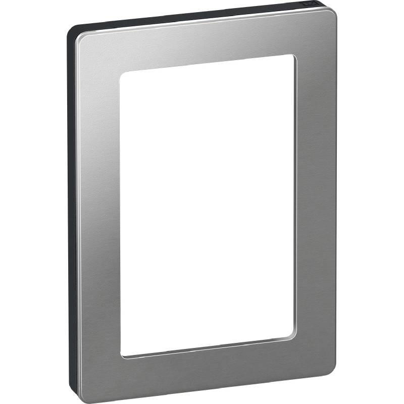 LK Fuga Pure 66 designramme, 1,5 modul, stål