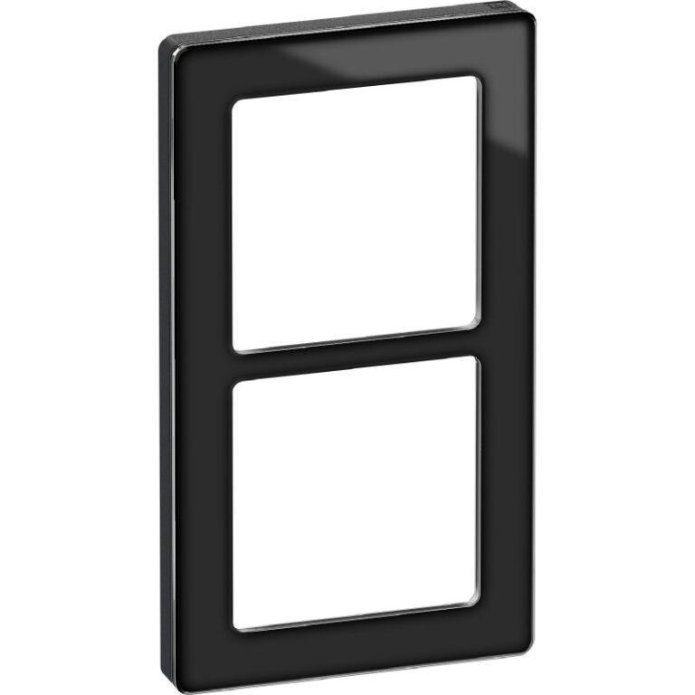 LK Fuga Pure 66 designramme, 2 modul, sort