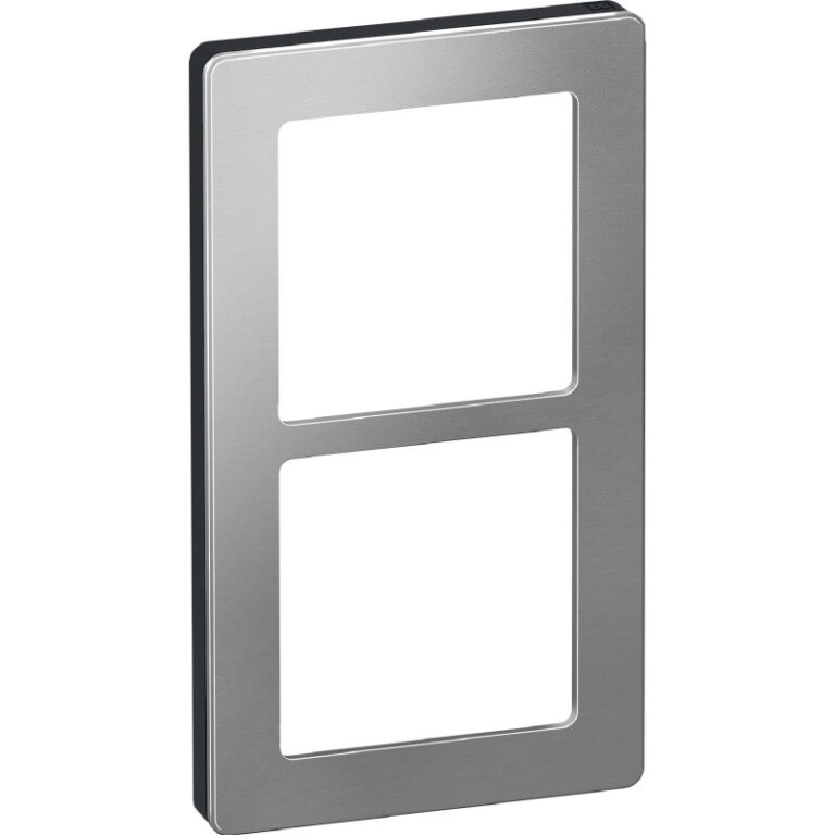 LK Fuga Pure 66 designramme, 2 modul, stål