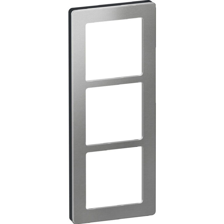 LK Fuga Pure 66 designramme, 3 modul, stål