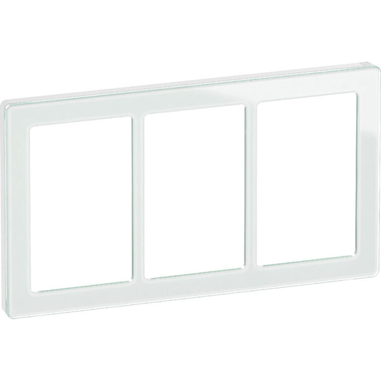 LK Fuga Pure 66 designramme, 3x1,5 modul, hvid