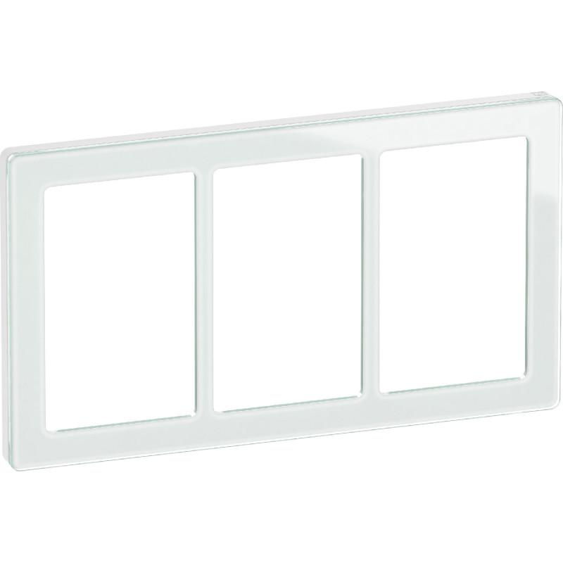 LK Fuga Pure 66 designramme, 3x1,5 modul, hvid