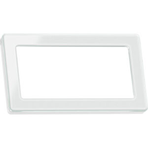 LK Fuga Pure 66 glasramme, 1x2 modul, hvid