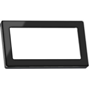 LK Fuga Pure 66 glasramme, 1x2 modul, sort