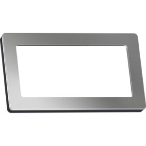 LK Fuga Pure 66 glasramme, 1x2 modul, stål