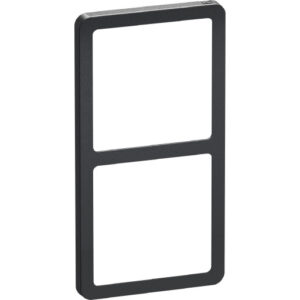 LK Fuga Slim designramme, 2x1 modul, koksgrå