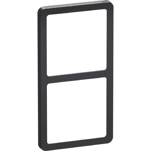 LK Fuga Slim designramme, 2x1 modul, koksgrå