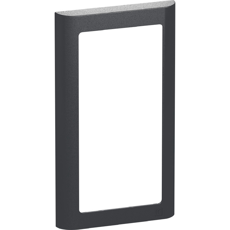 LK Fuga Soft 63 ramme, 1x2 modul, lodret, koksgrå