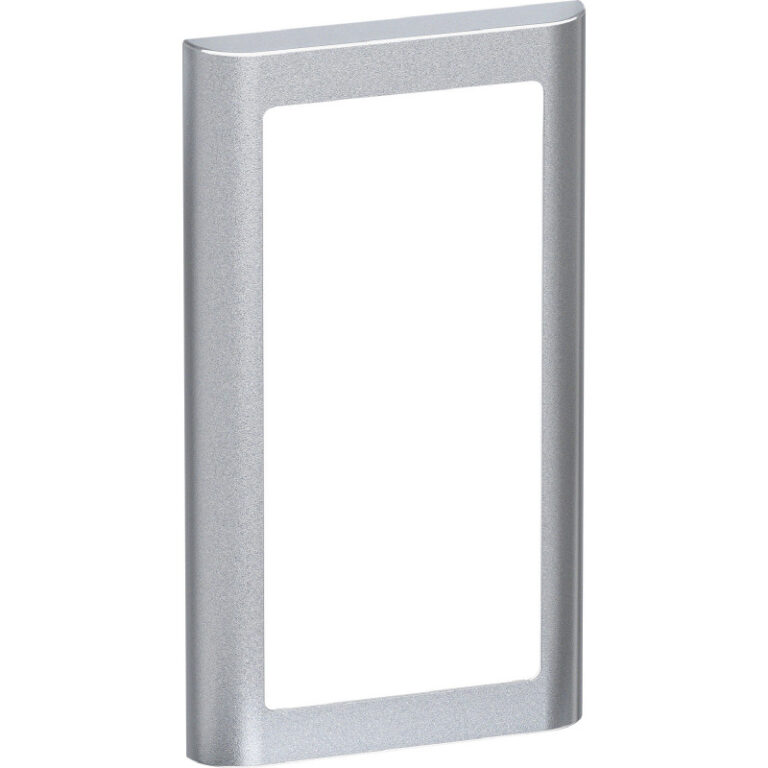 LK Fuga Soft 63 ramme, 1x2 modul, lodret, metallic