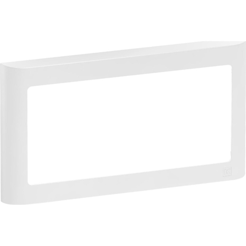 LK Fuga Soft 63 ramme, 1x2 modul, vandret, hvid