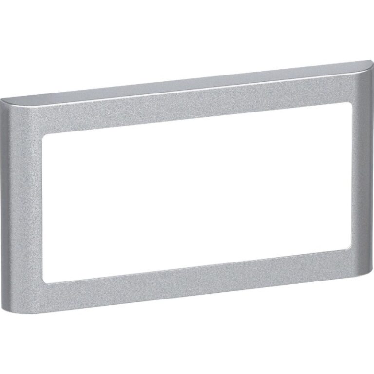 LK Fuga Soft 63 ramme, 1x2 modul, vandret, metallic