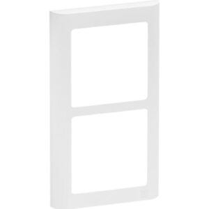 LK Fuga Soft 63 ramme, 2x1 modul, lodret, hvid