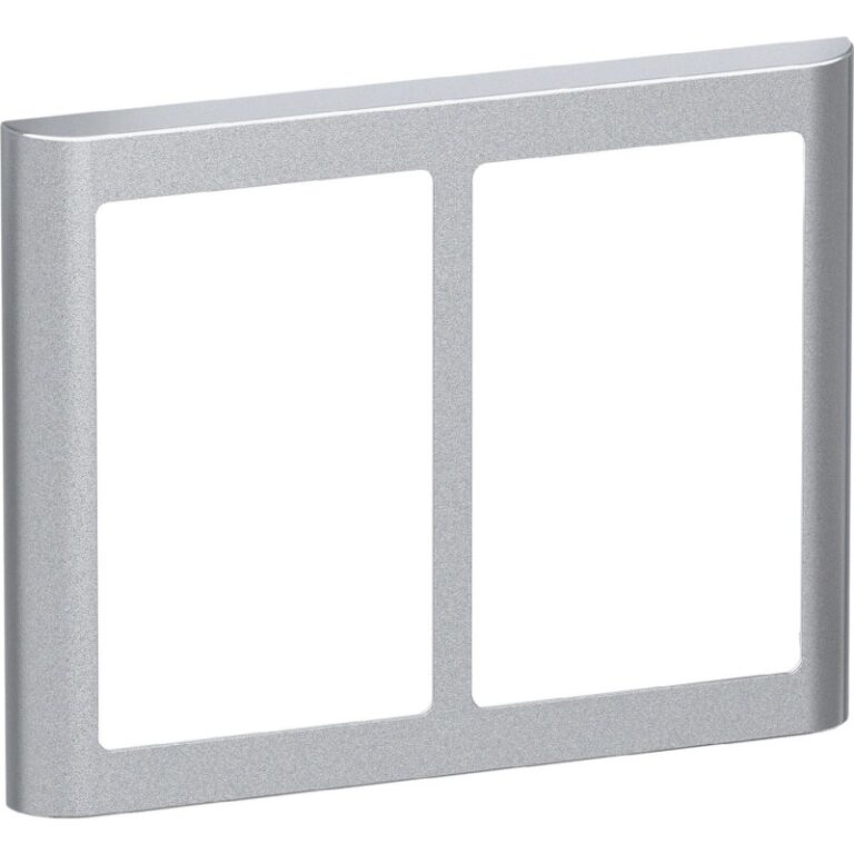 LK Fuga Soft 63 ramme, 2x1,2 modul, metallic