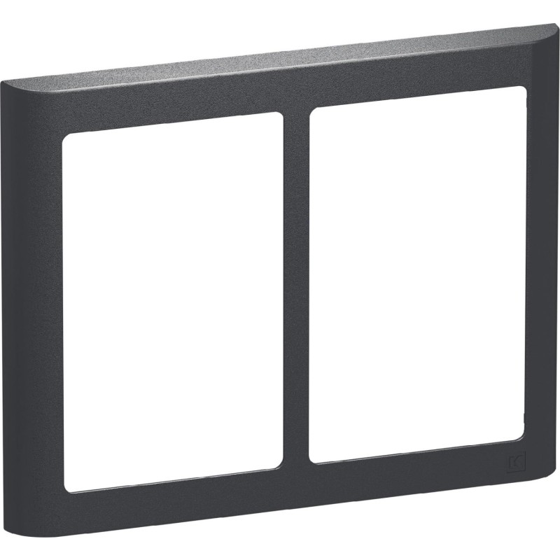 LK Fuga Soft 63 ramme, 2x1,5 modul, koksgrå