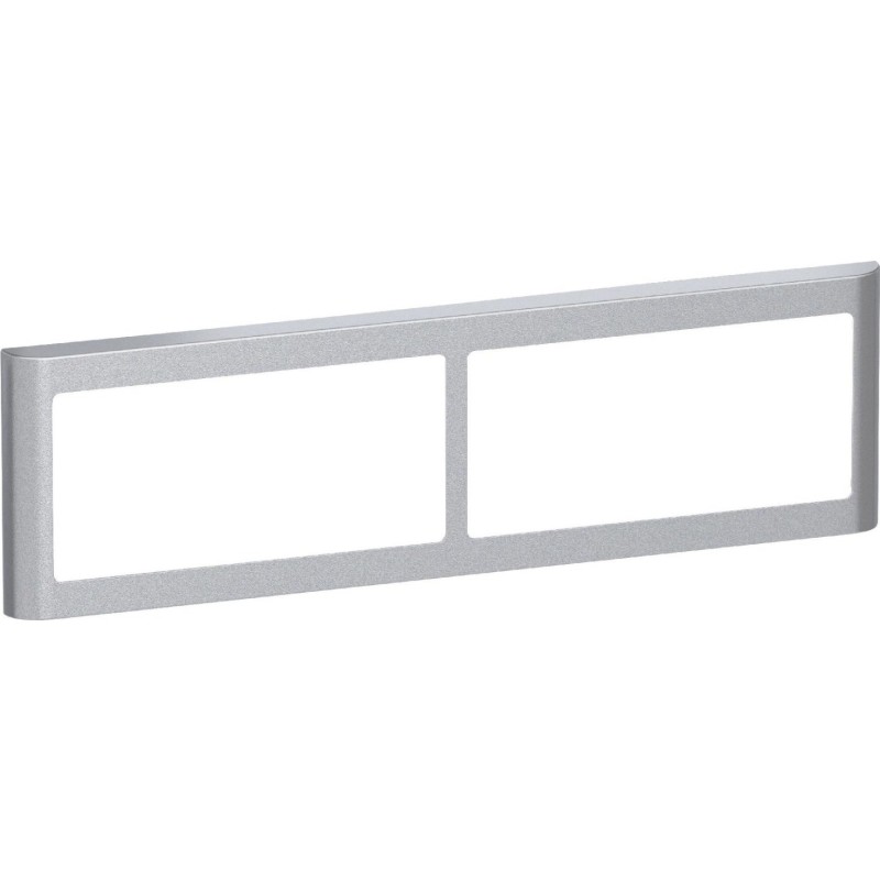LK Fuga Soft 63 ramme, 2x2 modul, metallic