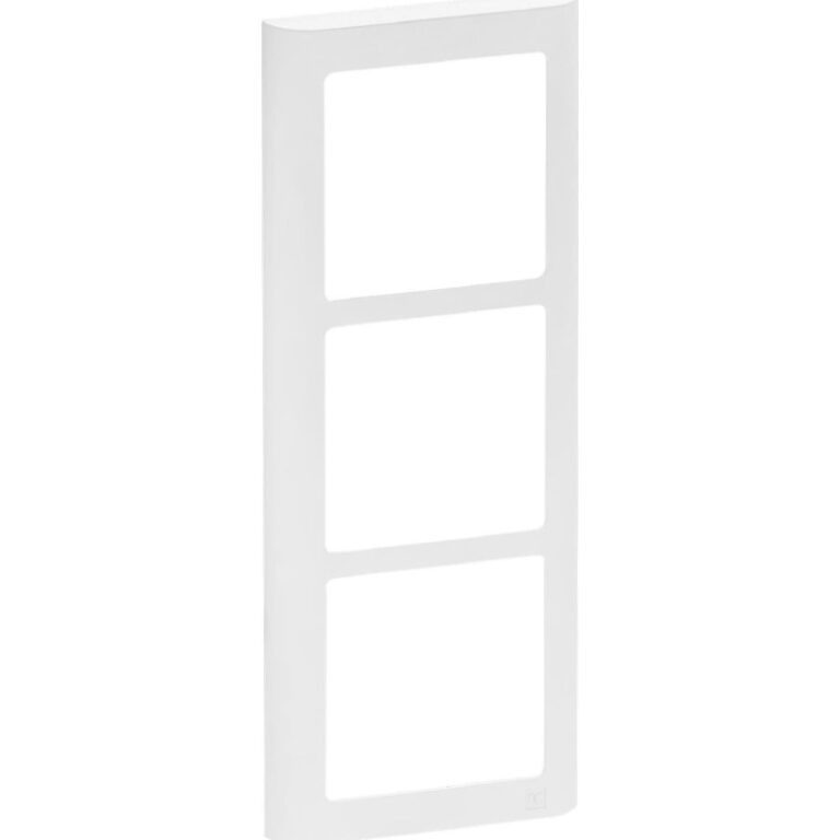 LK Fuga Soft 63 ramme, 3 modul, lodret, hvid