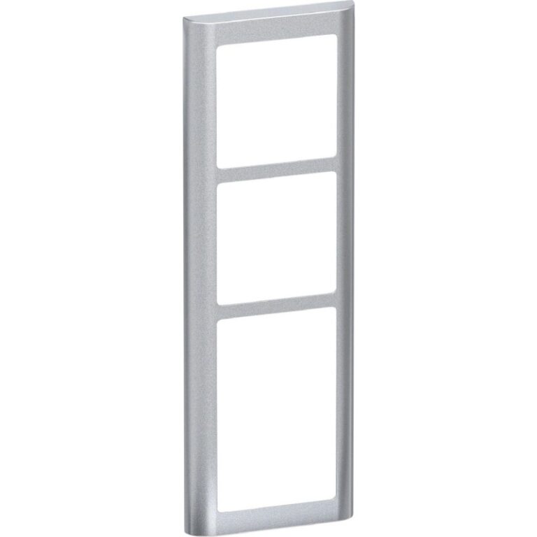 LK Fuga Soft 63 ramme, 3,5 modul, metallic