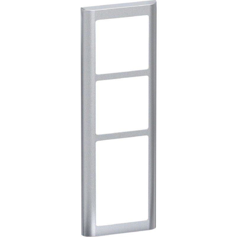 LK Fuga Soft 63 ramme, 3,5 modul, metallic