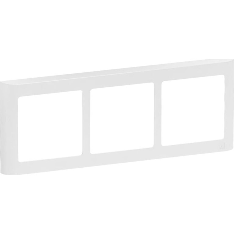 LK Fuga Soft 63 ramme, 3x1 modul, vandret, hvid