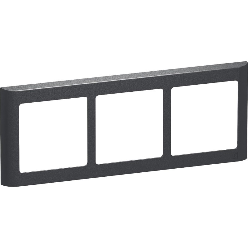 LK Fuga Soft 63 ramme, 3x1 modul, vandret, koksgrå