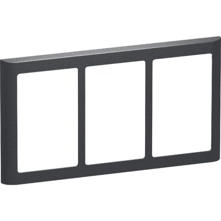LK Fuga Soft 63 ramme, 3x1,5 modul, vandret, koksgrå