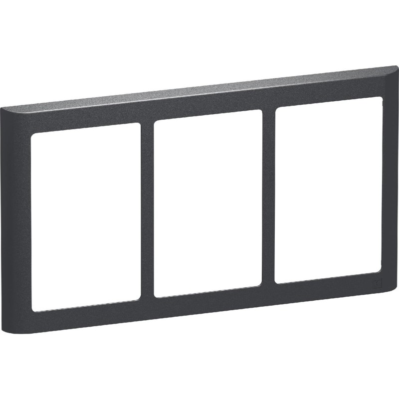 LK Fuga Soft 63 ramme, 3x1,5 modul, vandret, koksgrå