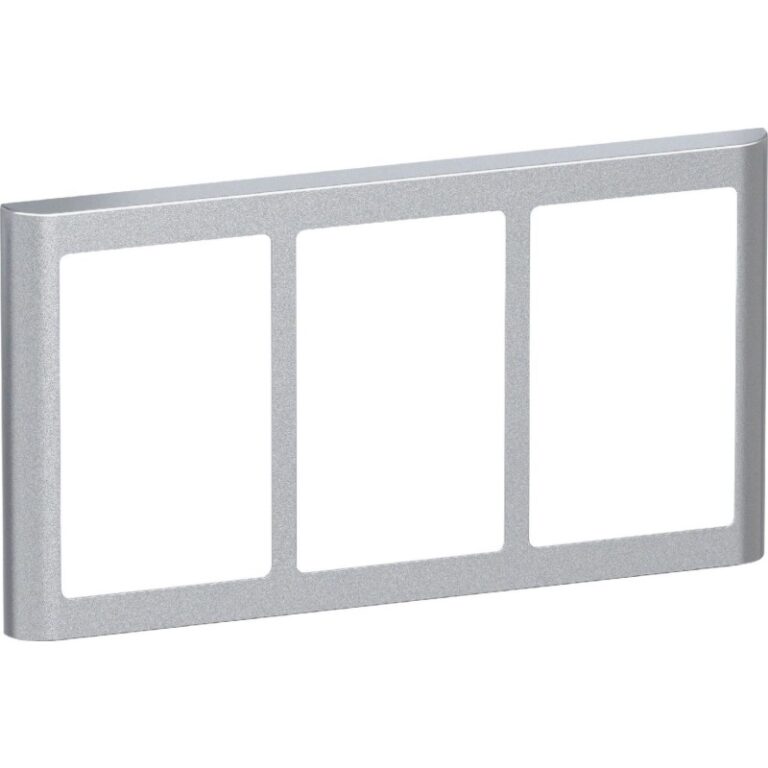 LK Fuga Soft 63 ramme, 3x1,5 modul, vandret, metallic