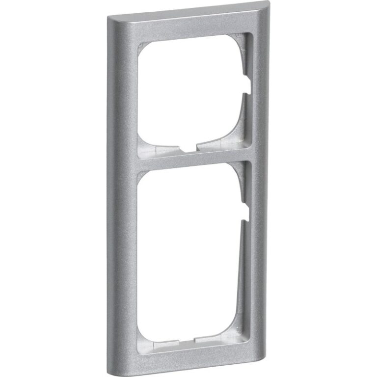 LK Fuga Softline 63 ramme, 2,5 modul, metallic