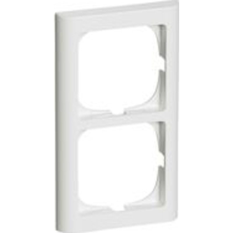 LK Fuga Softline 63 ramme, 2x1 modul, lodret, hvid
