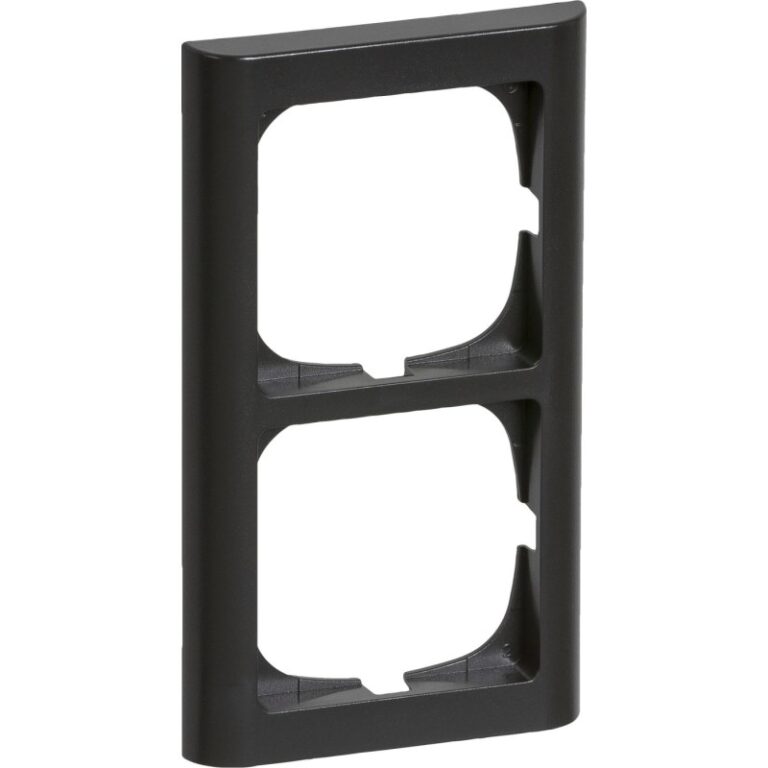 LK Fuga Softline 63 ramme, 2x1 modul, lodret, koksgrå