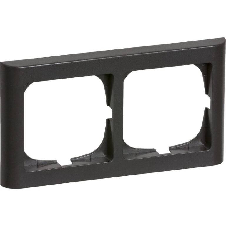 LK Fuga Softline 63 ramme, 2x1 modul, vandret, koksgrå