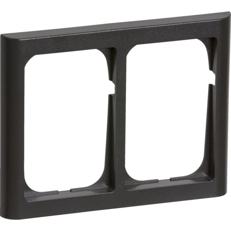 LK Fuga Softline 63 ramme, 2x1,5 modul, vandret, koksgrå
